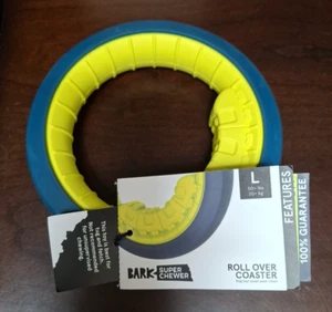 Posavasos enrollables Barkbox Super Chewer juguete de goma natural para perros talla LG nuevos - Imagen 1 de 6