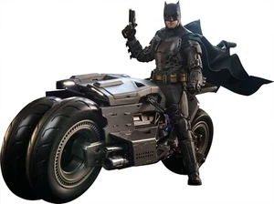 Hot Toys Movie Masterpiece DC THE FLASH BATMAN & BATCYCLE 1/6 Action Figure New - Picture 1 of 16