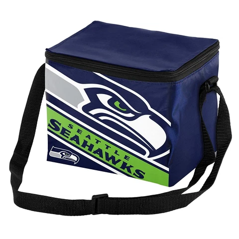 Seattle Seahawks Insulated soft side Lunch Bag Sports School Cooler Striped Logo Cover