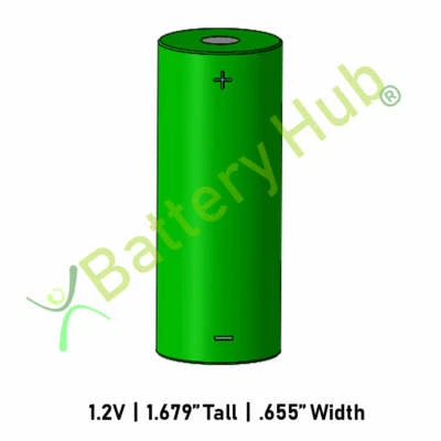 1.2v Single 4/5 A cell 1200mAh Battery - Image 1 of 4