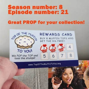 Zwei (2) Top vom Muffin für Sie! Belohnungskarten Seinfeld George Costanza, Parodie - Bild 1 von 6