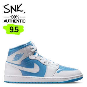 AIR JORDAN 1 MID SE mens sneakers FZ2142-114 white legend blue US Sz 9.5 - Picture 1 of 11