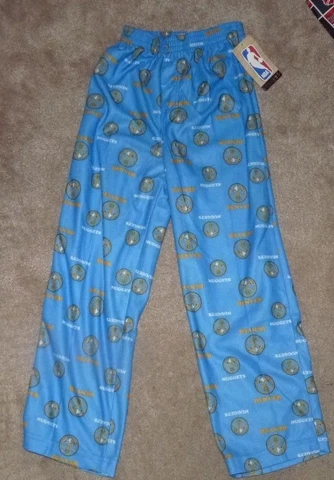 NEW NBA Denver Nuggets Basketball Loungewear Sleepwear Pants Boys L 7 NEW NWT Cover