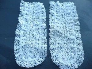2 jabots vintage col ancien dentelle - Imagen 1 de 5