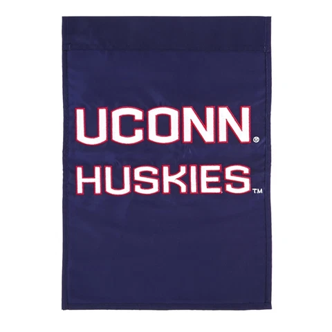 University of Connecticut Garden Flag NCAA College UCONN Jonathan the Huskie Cover