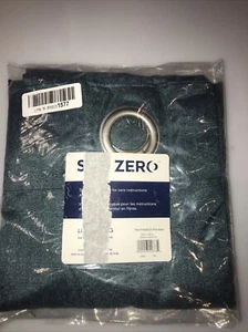 LICHTENBERG SUB ZERO GRANT 40 X96 IN GRANT CURTAIN PANEL GREEN TEAL  DRAPE - Picture 1 of 3