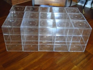 AMAC 2 PIECE PLASTIC DISPLAY CASES SET 0F 18 (SEE DESCRIPTION) - Picture 1 of 3