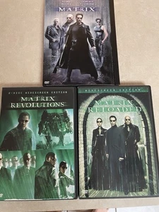 The Matrix 1-3) (DVD) - 3 Movie Collection, Like New, Standard Wide Screen - Picture 1 of 11