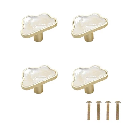 4Pcs Decorative Cloud Shape Cabinet Handle Knobs Drawer Furniture Pulls Handles* - Image 1 of 4
