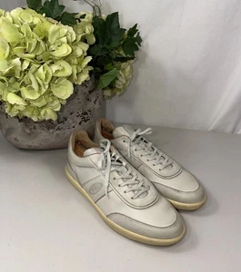 Tod's Tods Blanco Crema Cuero Zapatos Entrenadores Tenis Para Hombre EE. UU. 8.5 - Imagen 1 de 9