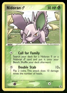 Pokemon Tcg Nidoran #71 Pokemon Fire Red & Leaf Green LP - Picture 1 of 2
