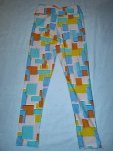 LuLaRoe Leggings Kids S/M NWOT Pink with Colorful Shapes NEW OS - Picture 1 of 3
