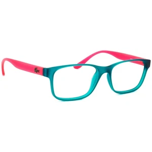 Lacoste Eyeglasses L3804B 444 Matte Aqua/Pink Square Frame Italy 51[]15 135 - Picture 1 of 6