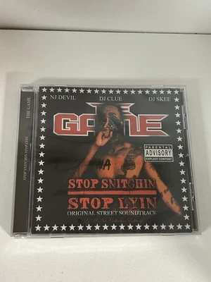 NEW THE GAME DJ SKEE NJ DEVIL STOP SNITCHIN LYIN MIXTAPE CD ALBUM BLACK WALL ST
