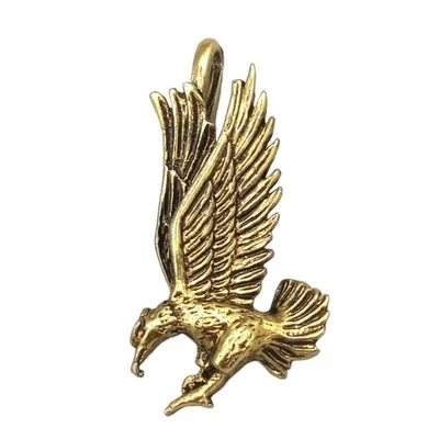 Colgante Águila Voladora Tono Dorado Alas Detalladas EE. UU. Simbólico Foto 1 de 4