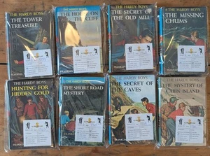 Lot of 8 Vintage HARDY BOYS Blue-Back Books Starter Collection #1 - 8 (102) - Imagen 1 de 5