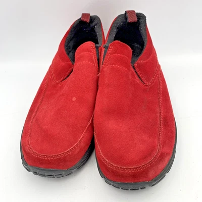 L.L. Zapatos sin cordones Bean rojo oscuro de gamuza para mujer 11 medianos Foto 1 de 4