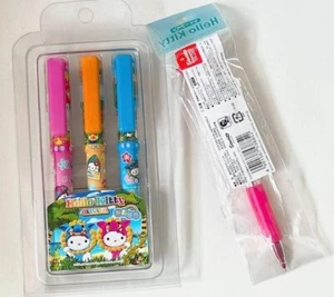 Used Hello Kitty Okinawa Limited Ballpoint Pen & Hidaji Mechanical Pencil 0.5mm - Picture 1 of 12