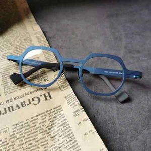 Occhiali Vintage Puro Titanio Montature Uomo Donna Occhiali Quadrati 42mm - Foto 1 di 28