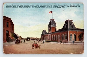 Postcard Mexico Juarez Custom House Chihuahua 1947 Posted Divided Back - Picture 1 of 2