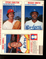 1979 Hostess 3 Card "L" Panel #24 Steve Carlton, Reggie Smith, Enos Cabell-10