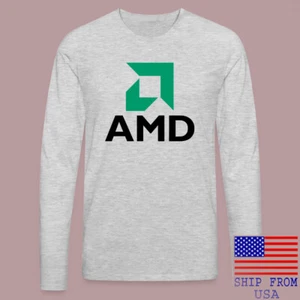 AMD Advanced Micro Devices Computer Gaming Grey Size S-2XL - Picture 1 of 1