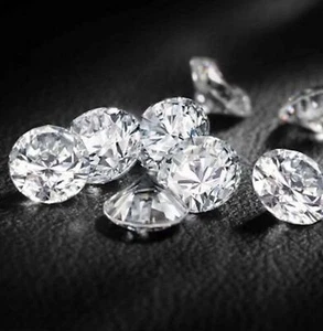 Lote CVD suelto diamante cultivado en laboratorio 3,50 mm redondo D F- diamante certificado IF - Imagen 1 de 6