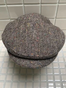 NEW Joules Kids Tweed Flat Cap, Soft Hat, Lined, One Size, Brown Fleck - Picture 1 of 21