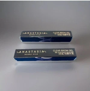 2x Anastasia Beverly Hills Clear Brow Gel Mini Travel Size .085 fl oz/2.5ml - Picture 1 of 2
