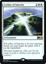 1X Leyline of Sanctity Core Set 2020 Promos Italian FOIL NM/EX MTG CARD