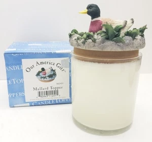 Our America Gift Candle / Jar Topper Mallard Duck  - Picture 1 of 2