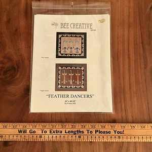 Feather Dancers American Indian Quilt Pattern Bee Creative 23x26 Eunice Hill - Picture 1 of 1