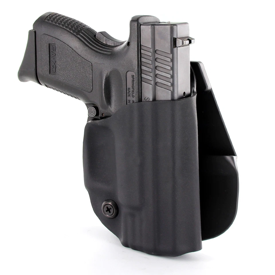 Walther - OWB Paddle Holster - Matte Black & Black Carbon Fiber