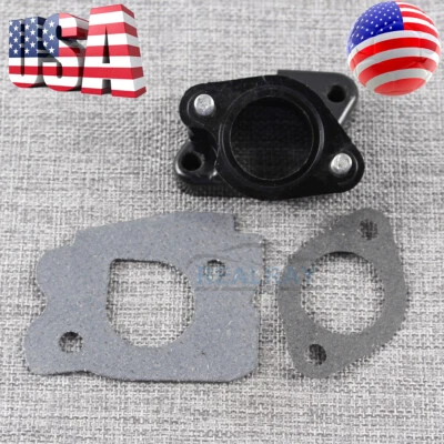 Carburetor Manifold Boot Intake Spacer Joint & Gasket For Yamaha Golf Cart model - Image 1 of 4