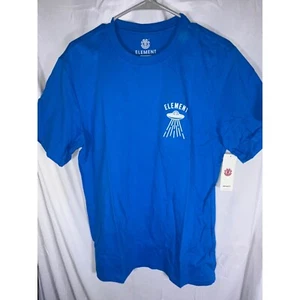 Element Mens Howerton Short Sleeve T-Shirt with UFO, Blue, Size M, NWT - Picture 1 of 4