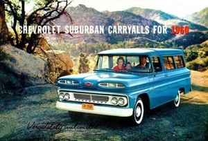 Chevrolet Suburban 1960 carryalls - imán publicitario promocional - Imagen 1 de 2