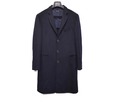 PVP5500$ Abrigo para hombre Giorgio Armani etiqueta negra 50IT 40US/Reino Unido azul 100 % cachemir Foto 1 de 4