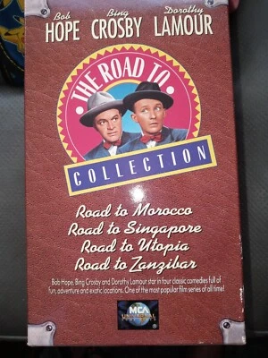 Bob Hope The Road To Collection Box Set Of 4 Vhs Tapes 3 Are sealed - Image 1 of 4