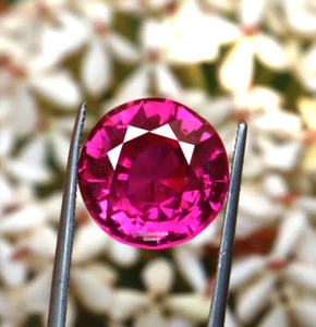 1.20 Ct Beautiful AAA+ Loose Gemstone Spinel Pink Round Cut Certified - Picture 1 of 9