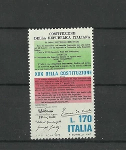 ITALY 1978 30th anniversary of the republic-MNH - Picture 1 of 1