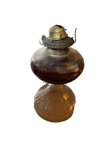 Vintage Glass Oil Lamp, Made In The USA - Picture 1 of 2