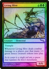 Living Hive FOIL Mirrodin HEAVILY PLD Green Rare MAGIC GATHERING CARD ABUGames