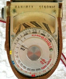 **HANIMEX/SEKONIC EXPOSURE LIGHT METER & CASE, VERY GOOD CONDITION TESTED OK** - Bild 1 von 4