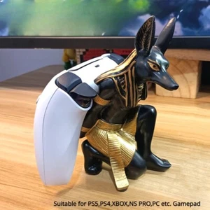 Egyptian Anubis Statue Resin Art Craft,Retro Dog God Figerine Ancient Egypt - Picture 1 of 13