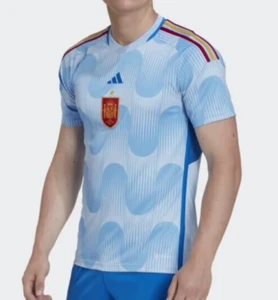 adidas Mens Spain AeroReady Away Football Soccer Shirt. Blue M, L, XL. HE2020 - Picture 1 of 6