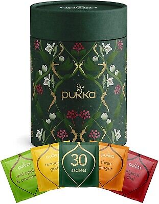 Pukka Festive Winter Collection Gift, 30 Bags Tin, Perfect Gift For Any Occasion • 15.73$