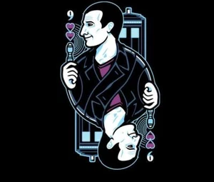 Doctor Who 9th of Hearts Pokerkarten Eccleston Satire Damen XL Shirt NEU - Bild 1 von 1
