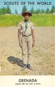 #H3036 BOY SCOUTS OF THE WORLD POSTCARD, GRENADA - Picture 1 of 2
