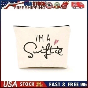 “I’m A Swiftie”  Taylor Swift  10” x 7"x 2” Zip Up Makeup/Accessory Bag, NEW - Picture 1 of 14