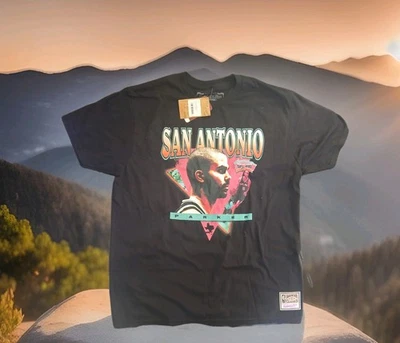 Nueva Camisa Mitchell And Ness San Antonio Spurs Tony Parker Estadísticas Profesionales XL Foto 1 de 3